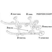 Front & Mid Rail STD Idler Wheels Kit for ARCTIC CAT 500 Sno Pro 2010-2011