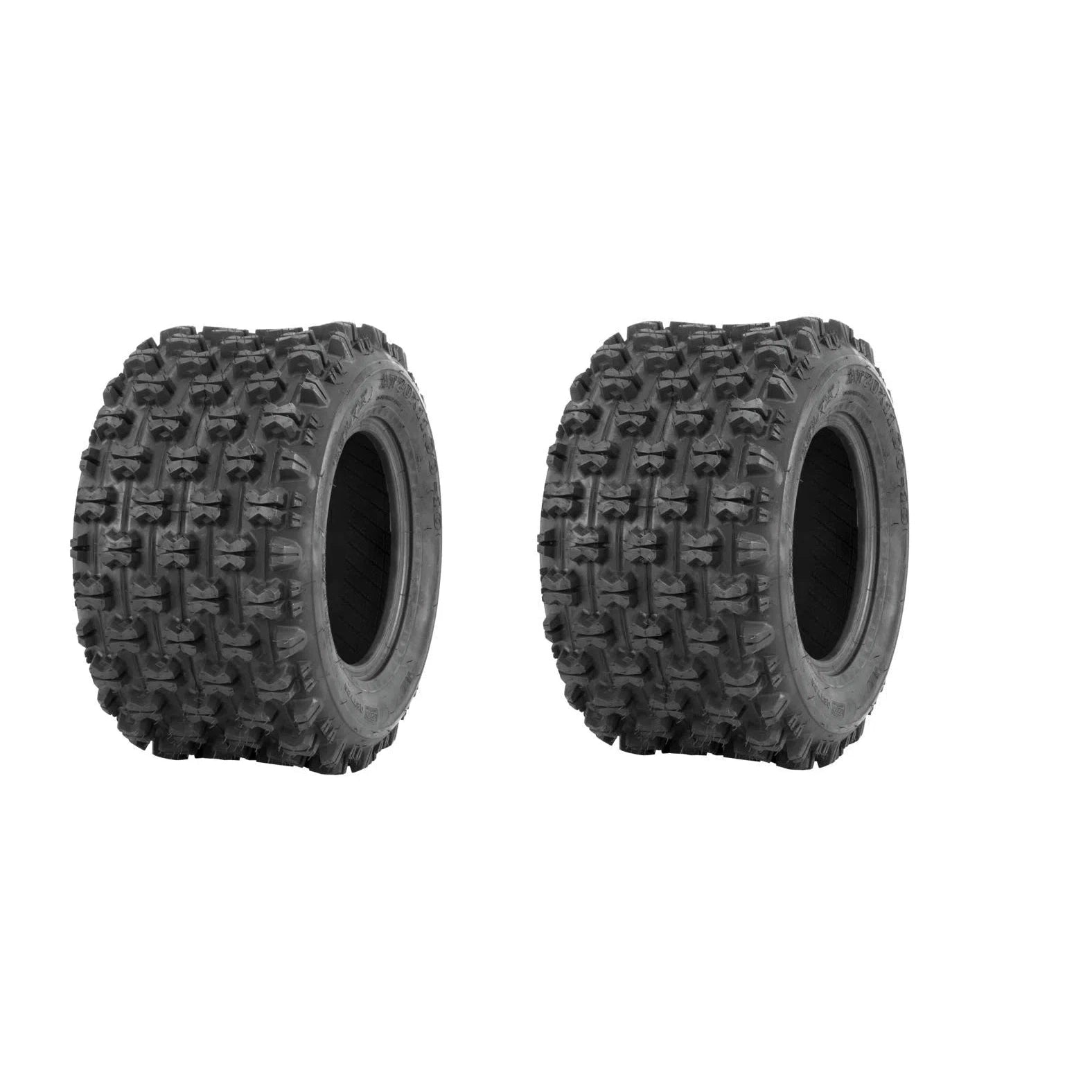 (Pair) 2 Quadboss Sport ATV Rear Tires 20X11X10 20X11-10 4 PLY QBT739