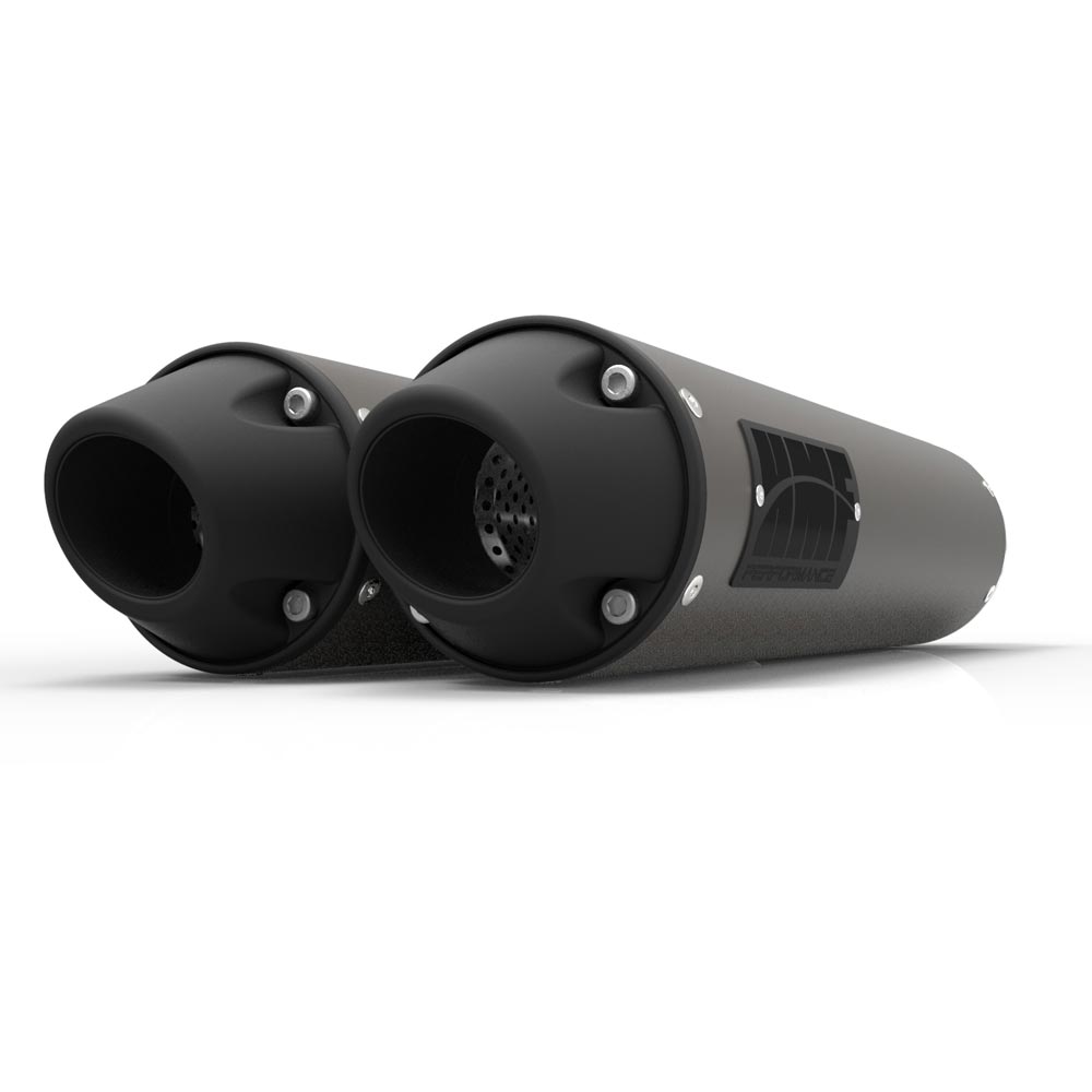 HMF Dual Slip On Exhaust for Can-Am Renegade 1000 12-23