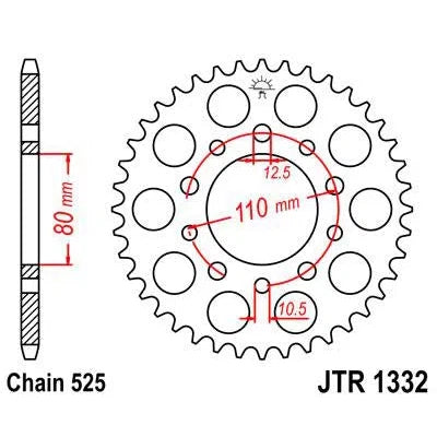 Front & Rear Sprocket Kit for HONDA CMX450 C Rebel-USA 86-87 JT Sprockets