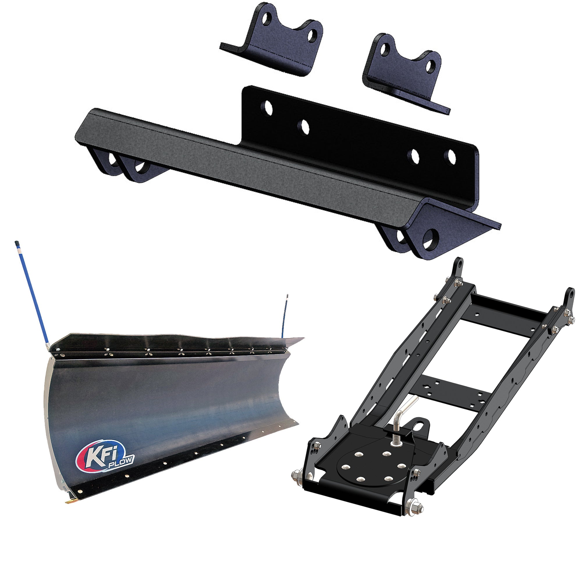 KFI UTV Snow Plow Kit For Kubota RTV-XG850 Sidekick 2018-2022-72" Pro-Poly Blade - 105872