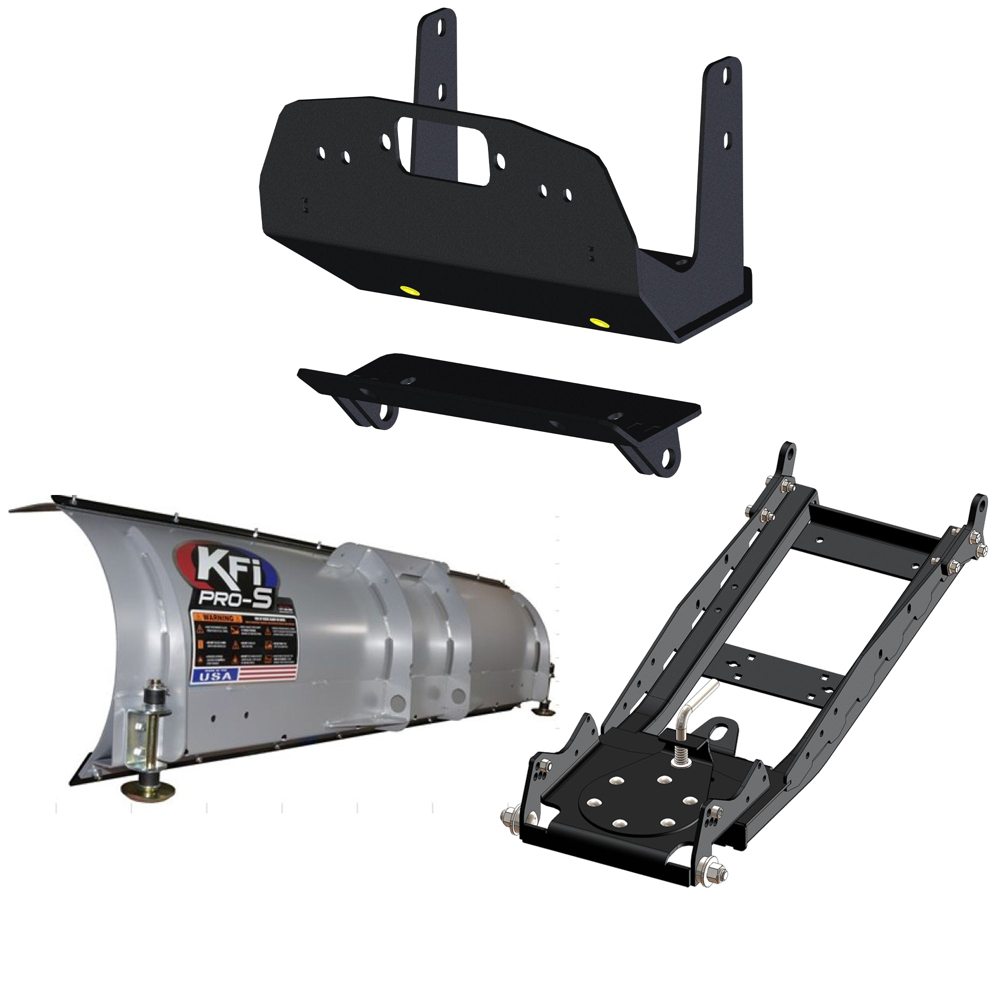 KFI UTV Snow Plow Kit For CF-Moto ZFORCE 950 HO 2022-2023-66" Steel Blade - 105066