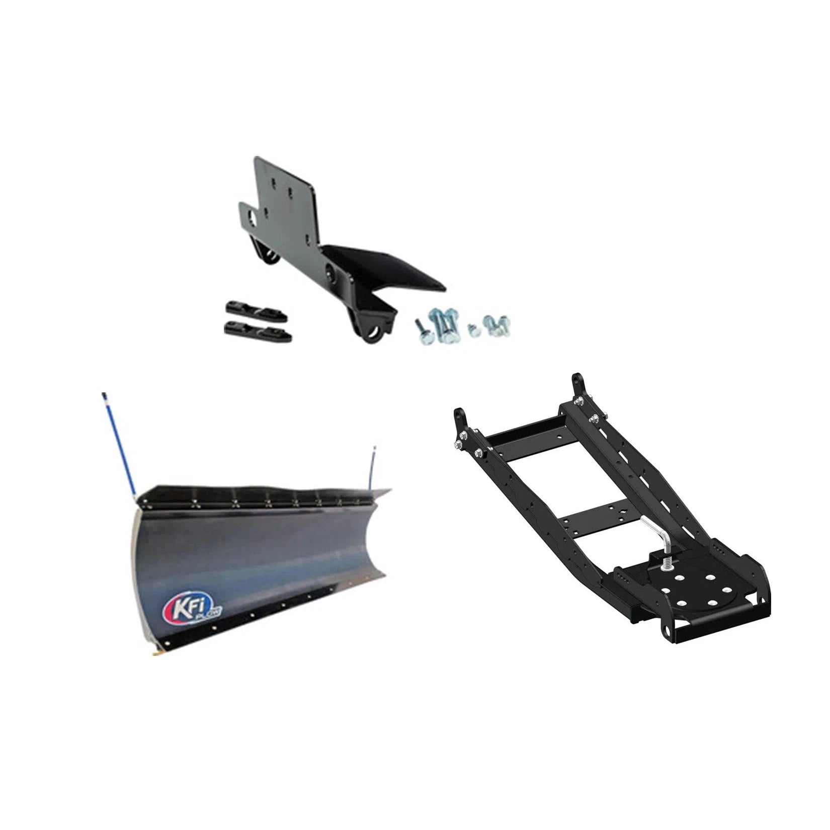 KFI 72" UTV Snow Plow Kit Pro-Poly Blade - For Polaris Honda Yamaha Kubota