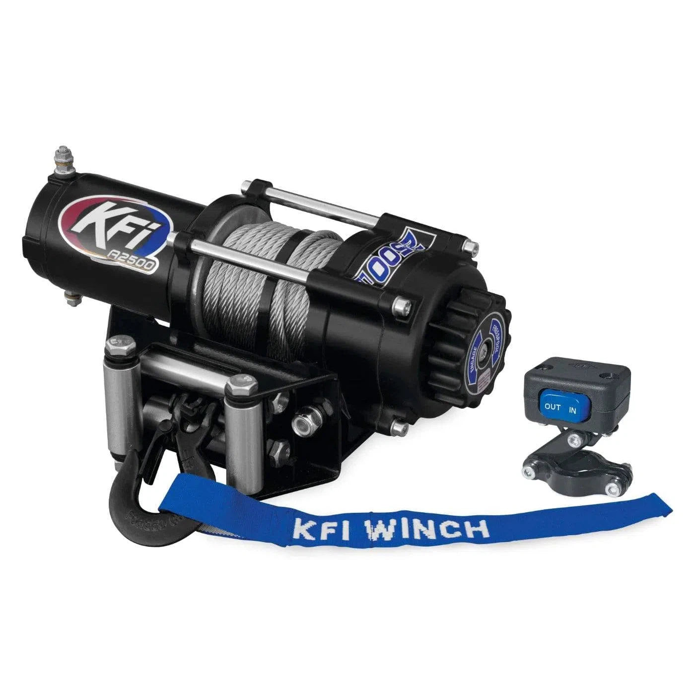 KFI Accessories KFI 2500 lb Winch And Optional Mount