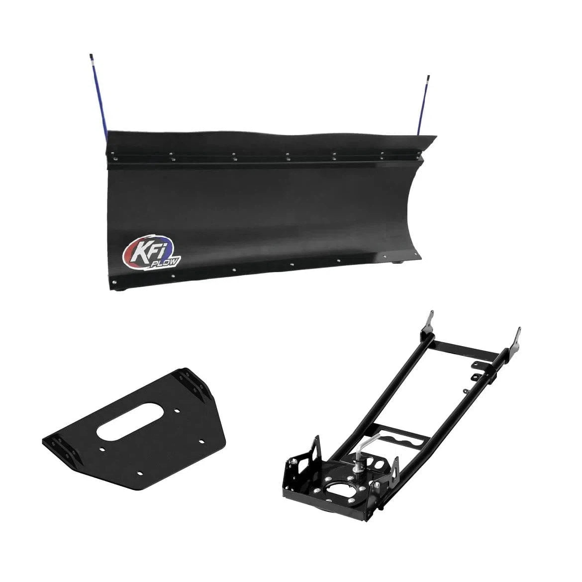 KFI Accessories KFI 60" ATV Snow Plow Kit Pro-Poly Blade - For Can-Am Yamaha Kawasaki Suzuki