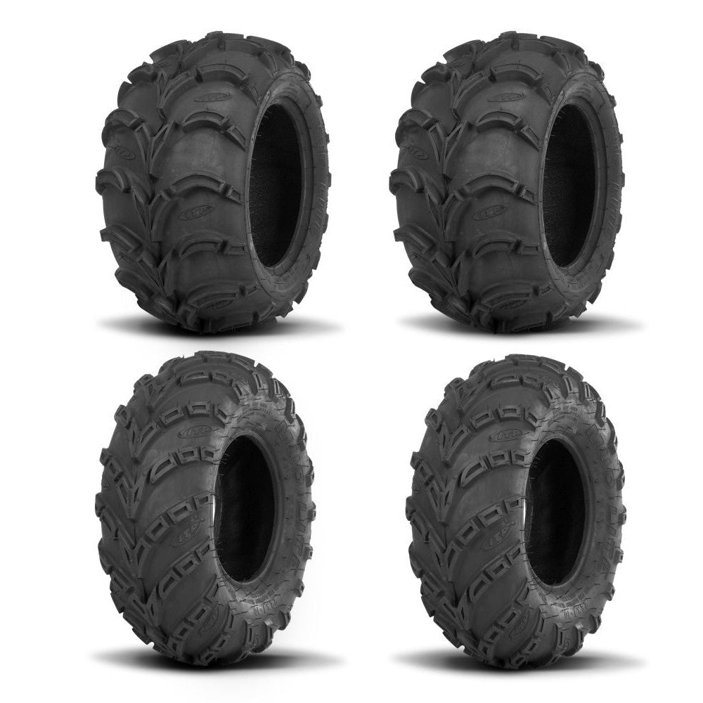 ITP Two Each Mud Lite Tires Rear [30x12-14] And Mud Lite Tires Front [30x10-14]