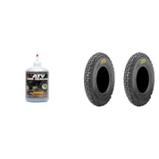 Set of 2 ITP Holeshot XC Front Tires 22x7-10 4-ply with QUADBOSS Sealant