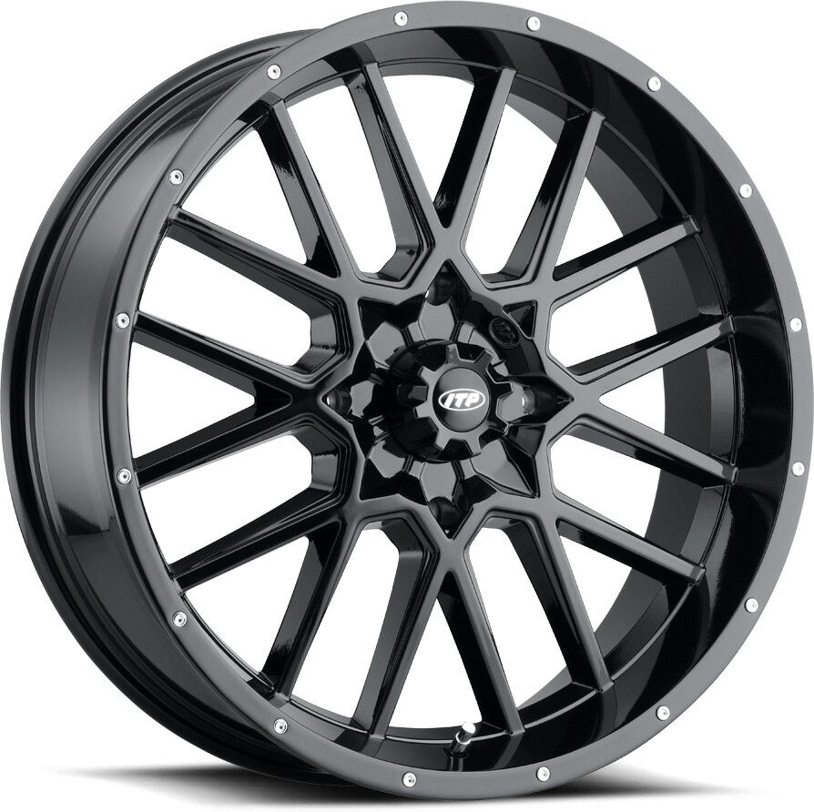 ITP Hurricane 18" Matte Black Wheels And Versa Cross XTR Tires [33x10-18]