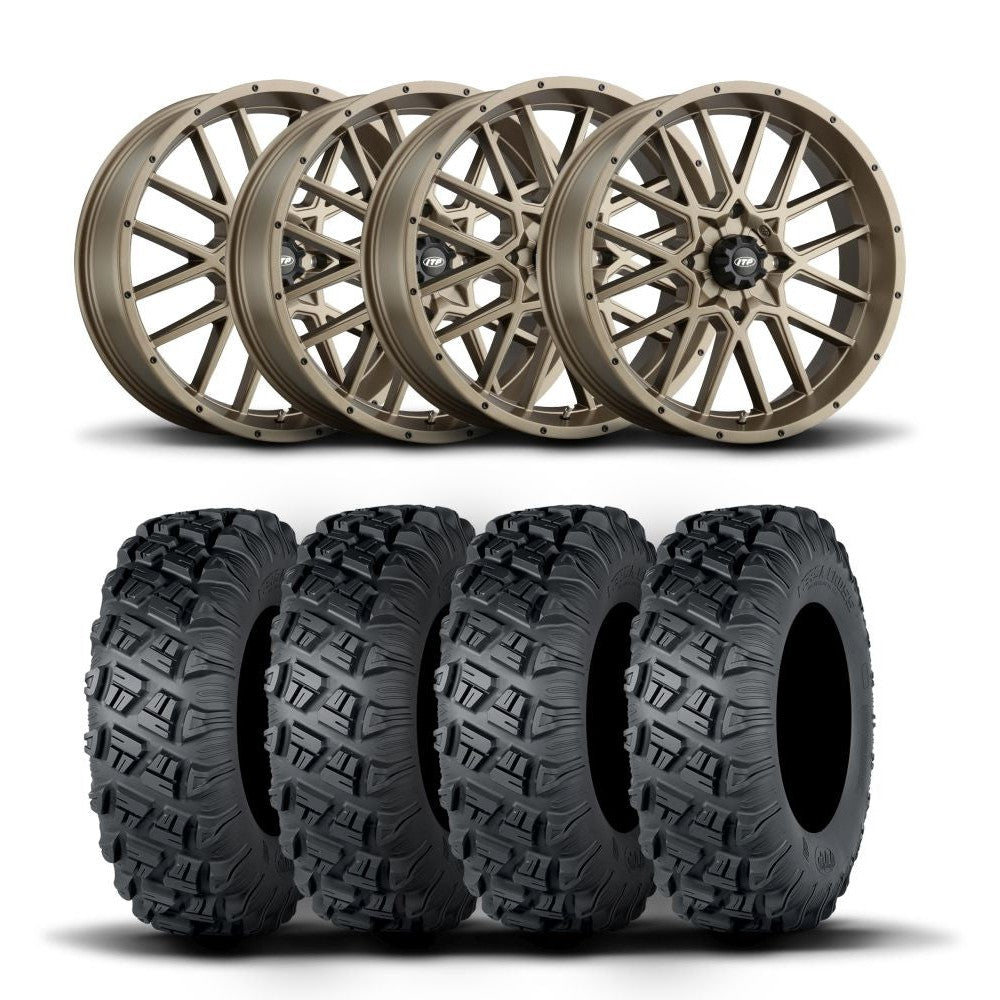 ITP Hurricane 15" Bronze Wheels And Versa Cross XTR Tires [33x10-15]