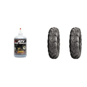 Set of 2 ITP Mud Lite SP Front Tires 22x7-10 6-ply with QUADBOSS Sealant