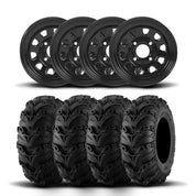 ITP Delta Steel 12" Wheels And Mud Lite II Tires [23x8-12]