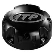 ITP Cast Aluminum Wheel Center Cap Black 4/137 4/156 BO137SS