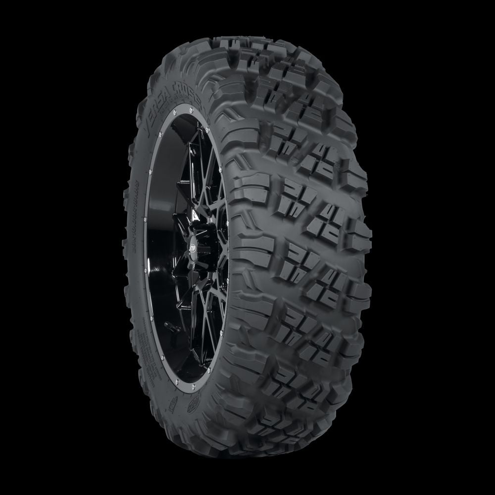 ITP Hurricane 18" Machined Black Wheels And Versa Cross XTR Tires [35x10-18]