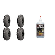 Set of 4 ATV Tires (Mud Lite AT 22x8-10 Front, 22x11-10 Rear) with Sealant