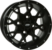 ITP Hurricane 14" Black Wheels And Mud Lite Tires [27x10-14]