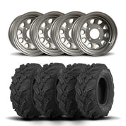 ITP Delta Steel 12" Wheels And Mud Lite XTR Tires [25x8-12]