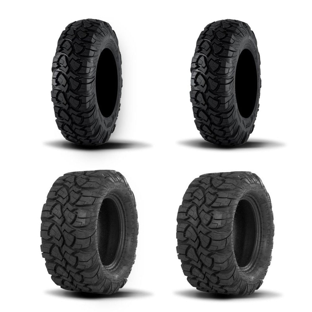 ITP Two Each Ultra Cross R-Spec Tires Front [23x8-12] And Ultra Cross R-Spec Tires Rear [23x10-12]