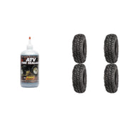 Set of 4 ATV Tires (Ultracross R Spec Radial 28x10R-14 Front/Rear) with Sealant