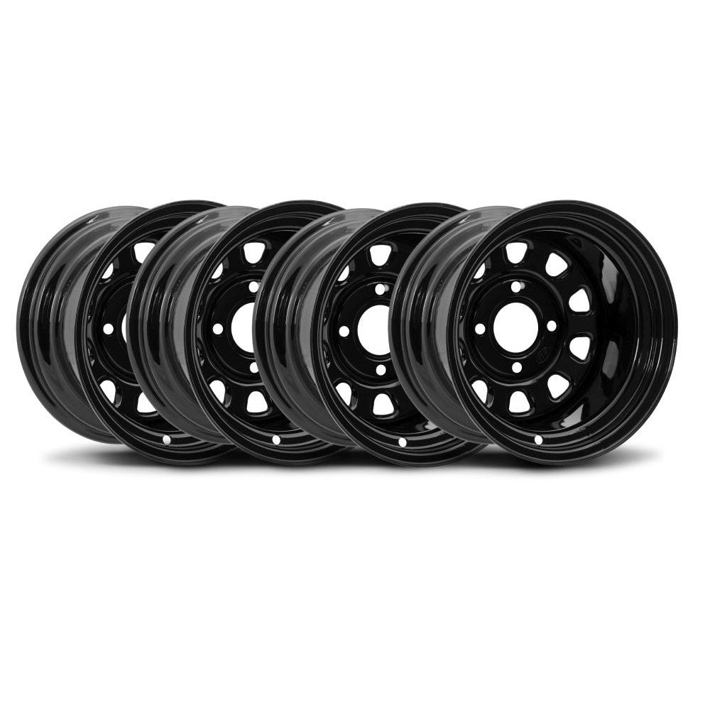 ITP Set of Four Delta Steel Wheels 14x7 4/110 5+2