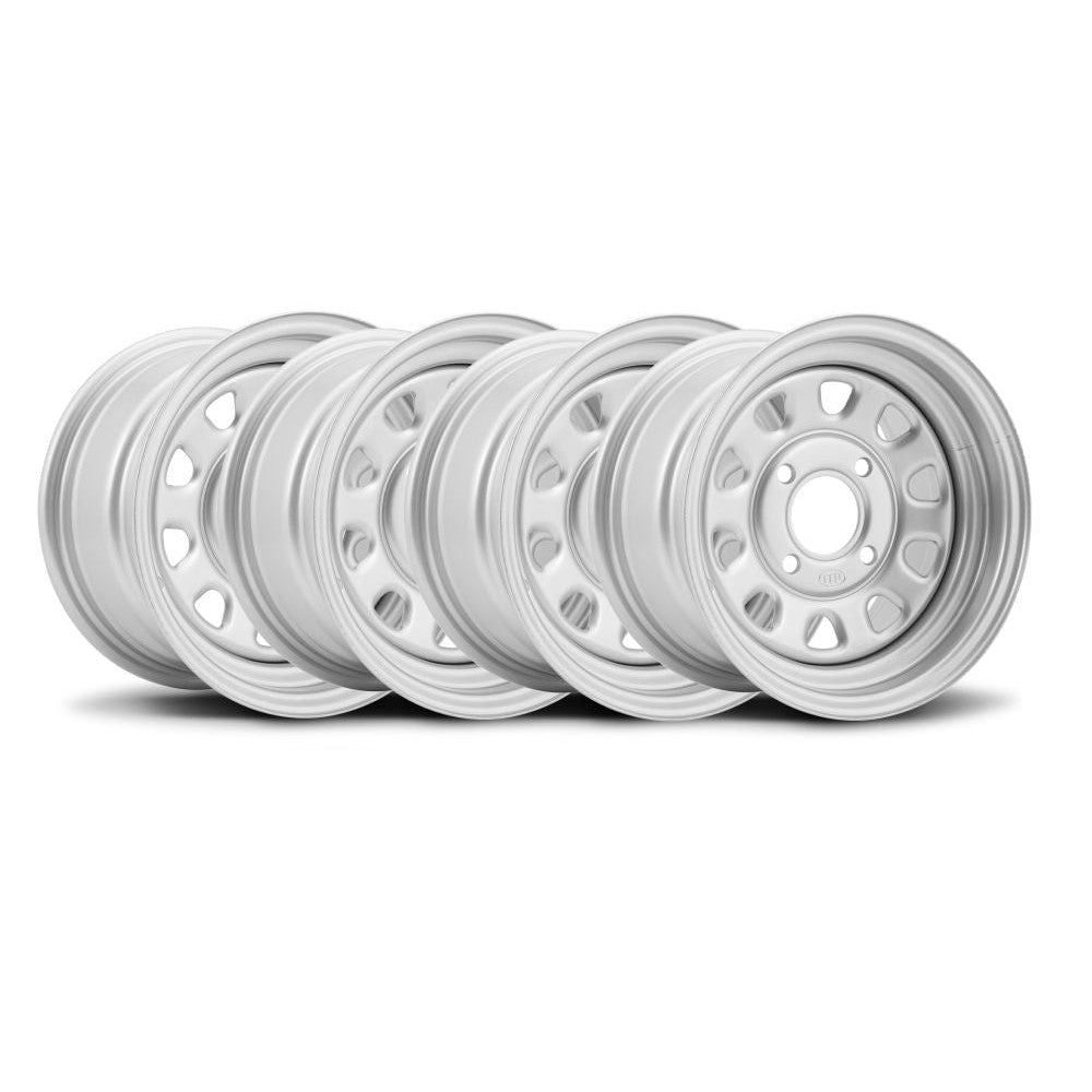 ITP Set of Four Delta Steel Wheels 12x7 4/110 2+5