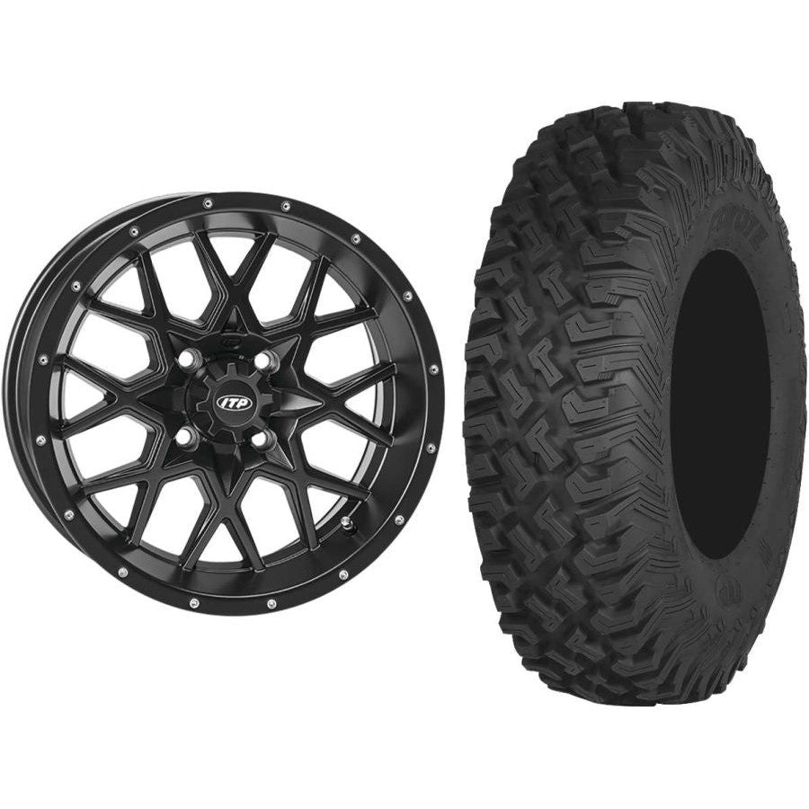 Set of 2 Mounted Wheel and Tire Kit Wheel: 15x7 4+3 4/156 Tire: 35x10-15 8 Ply