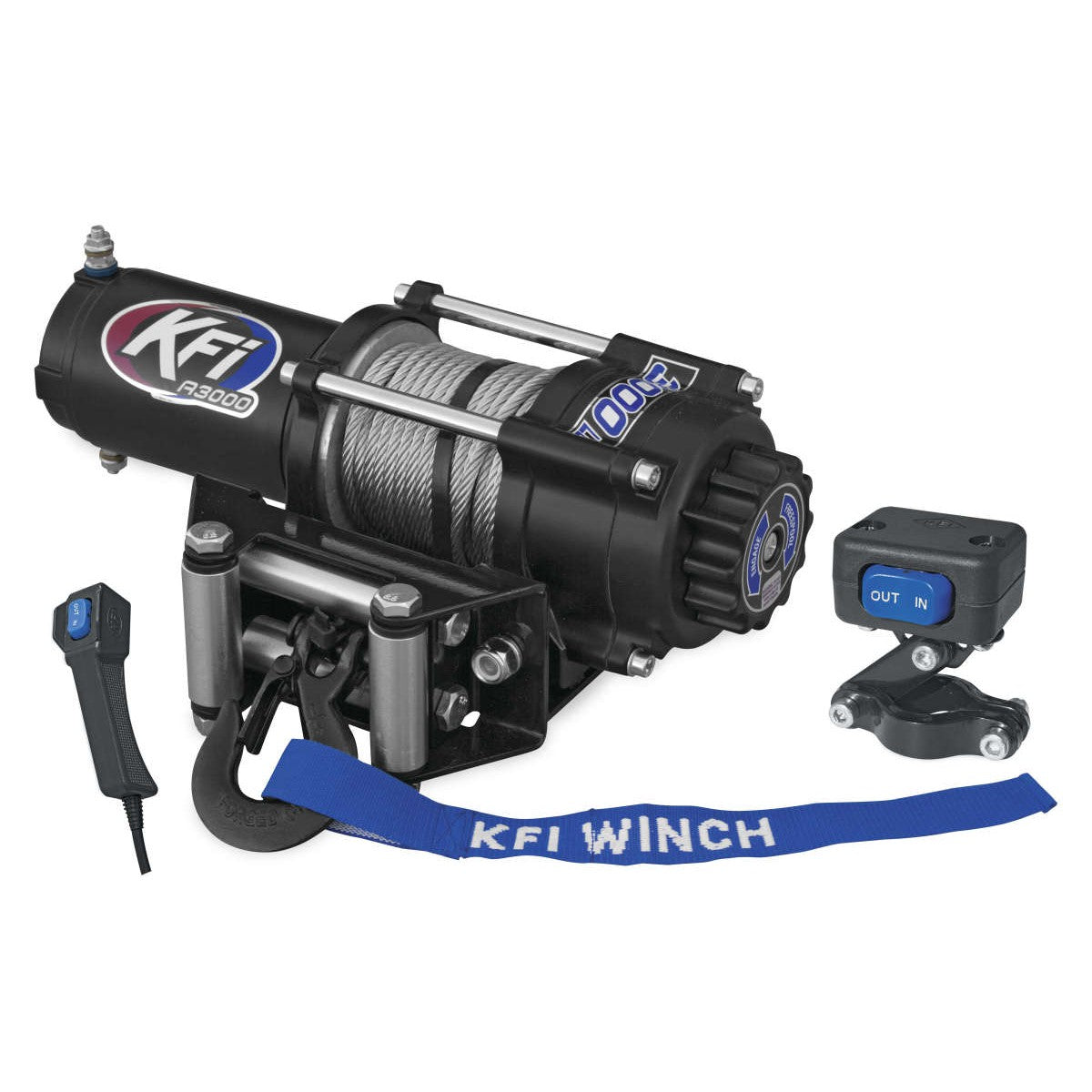 3000 lb KFI Winch Combo Kit 2007-2013 Honda TRX420 Rancher 4x4 2014 AT NEW