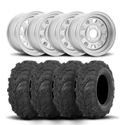 ITP Delta Steel 12" Wheels And Mud Lite II Tires [27x9-12]