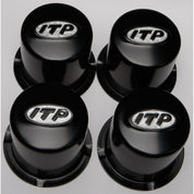 ITP Delta Steel Wheel Center Cap Black 4/110 SM130BBX