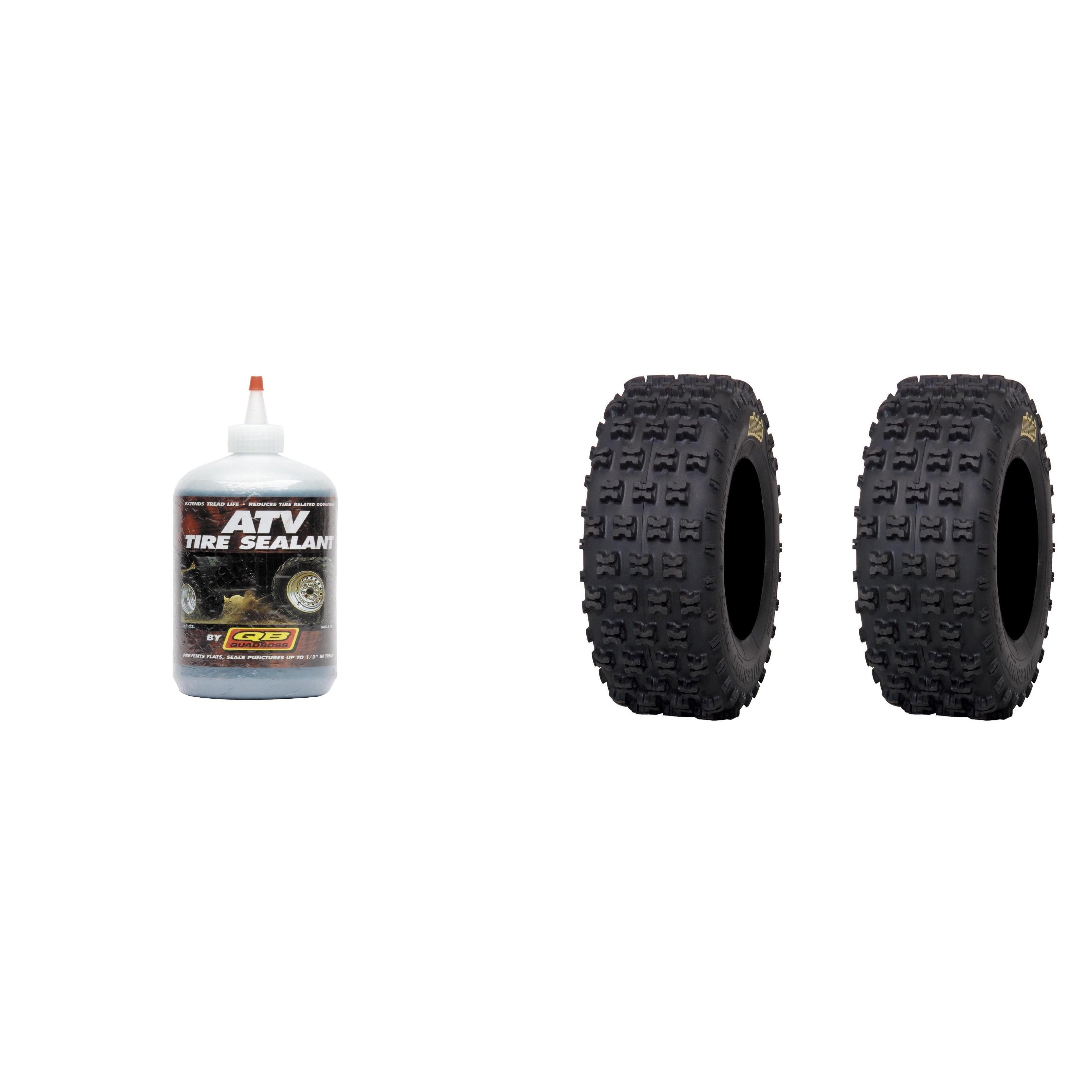 Set of 2 ITP Holeshot MXR6 Rear Tires 18x10-9 2-ply with QUADBOSS Sealant