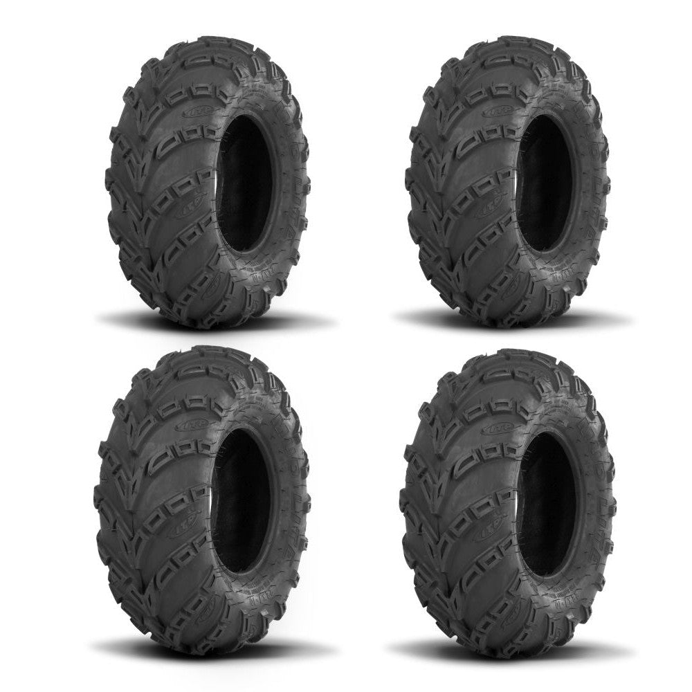 ITP Two Each Mud Lite Tires Rear [24x9-11] And Mud Lite Tires Front [24x8-12]