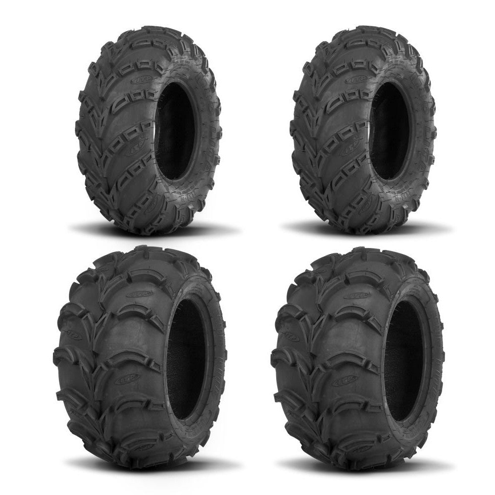 ITP Two Each Mud Lite Tires Front [26x10-12] And Mud Lite Tires Rear [26x12-12]