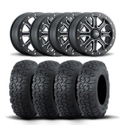 ITP Inertia 15" Matte Black Wheels And UltraCross R Spec Radial Tires [32x10-15]