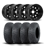 ITP Delta Steel 12" Wheels And Terra Hook Tires [26x11-12]