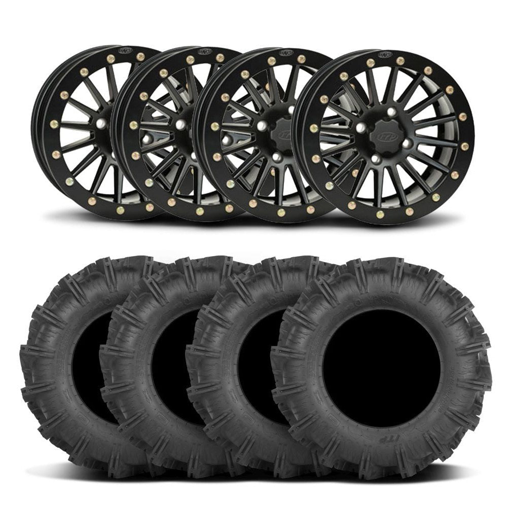 ITP SD Single 15" Matte Black Wheels And Cryptid Tires [32x10-15]