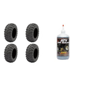 Set of 4 ATV ITP Tires (Mud Lite AT 24x9-11 Front/Rear) with QUADBOSS Sealant