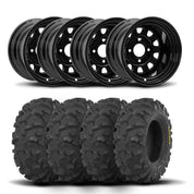 ITP Delta Steel 12" Wheels And Blackwater Evolution Tires [28x10-12]