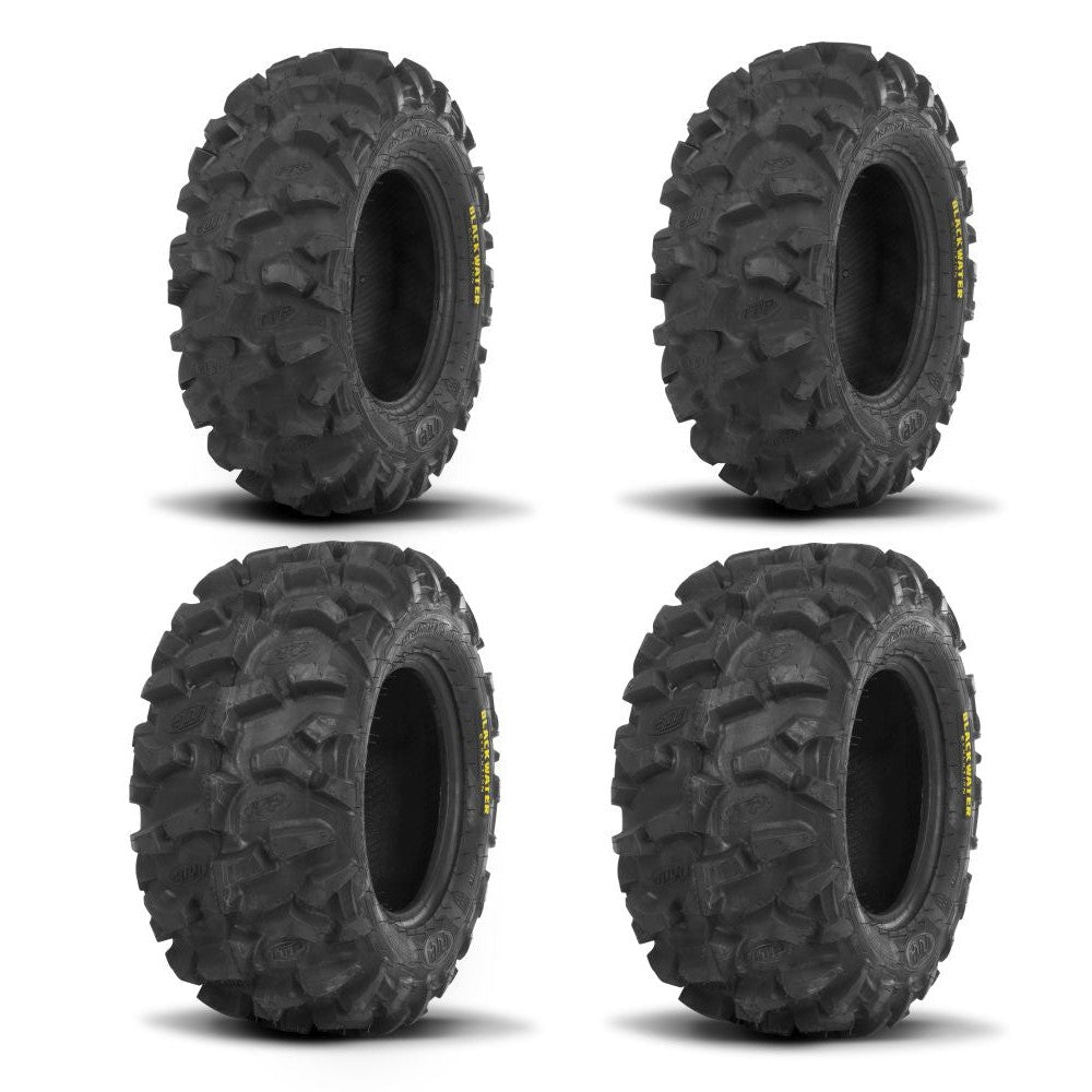 ITP Two Each Blackwater Evolution Tires Front [27x9-12] And Blackwater Evolution Tires Rear [27x11-12]