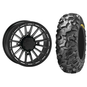 Set of 2 Mounted Wheel and Tire Kit Wheel: 15x7 4+3 4/156 Tire: 32x10R-15 8 Ply