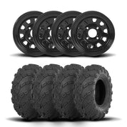 ITP Delta Steel 12" Wheels And Mud Lite Tires [25x8-12]