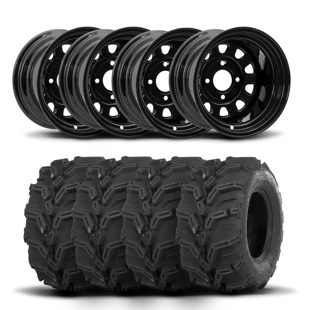 ITP Delta Steel 12" Wheels And Mud Lite XTR Tires [27x11-12]