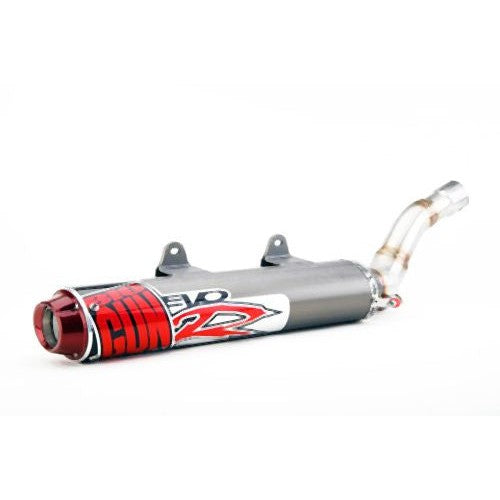 Big Gun EVO Race Stainless Steel Slip-On Exhaust With Red End Tip For Yamaha Raptor 700 R