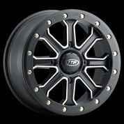 ITP Set of 4 Inertia Wheel Matte Black 14x7 4/156 5+2