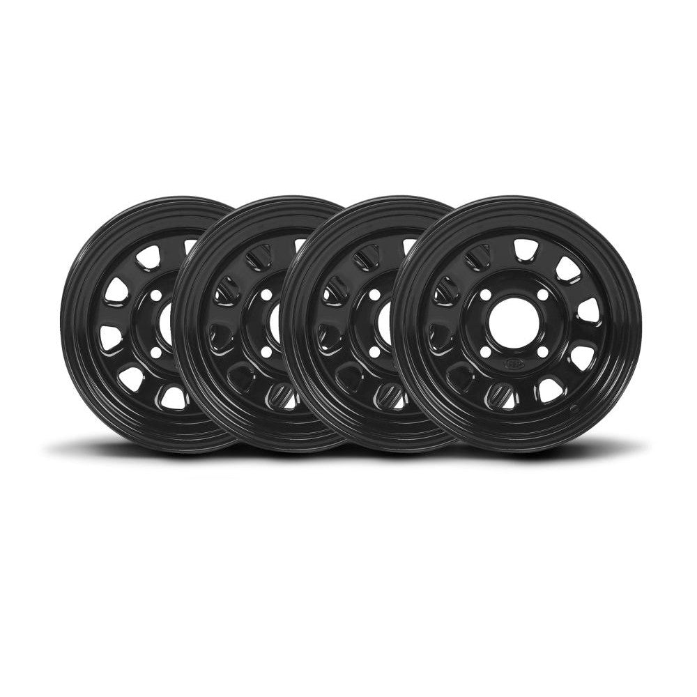 ITP Set of Four Delta Steel Wheels 12x7 4/115 5+2