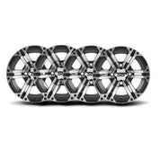 ITP Set of Four SS212 Alloy Wheels Machined Black 14x6 4/137 4+2