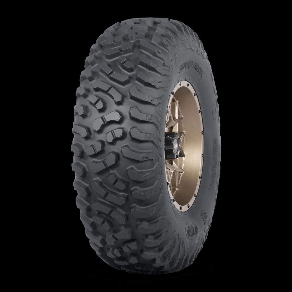 ITP Inertia 15" Matte Black Wheels And Terra Hook Radial Tires [30x10R-15]