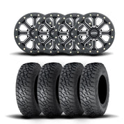 ITP Velocity Inertia 15" Matte Black Wheels And Tenacity Tires [32x10R-15]