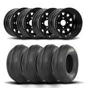 ITP Delta Steel 12" Wheels And Sand Star Tires [26x9-12]