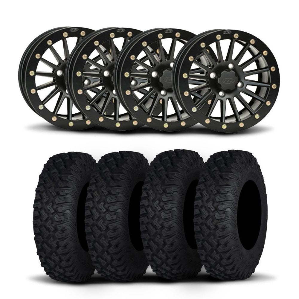 ITP SD Single 15" Matte Black Wheels And Coyote Tires [32x10R-15]