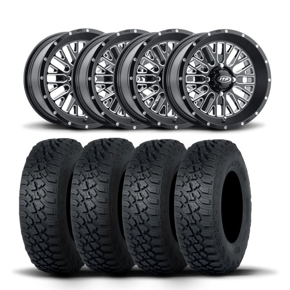 ITP Momentum 15" Wheels And Tenacity XNR Radial Tires [30x10R-15]