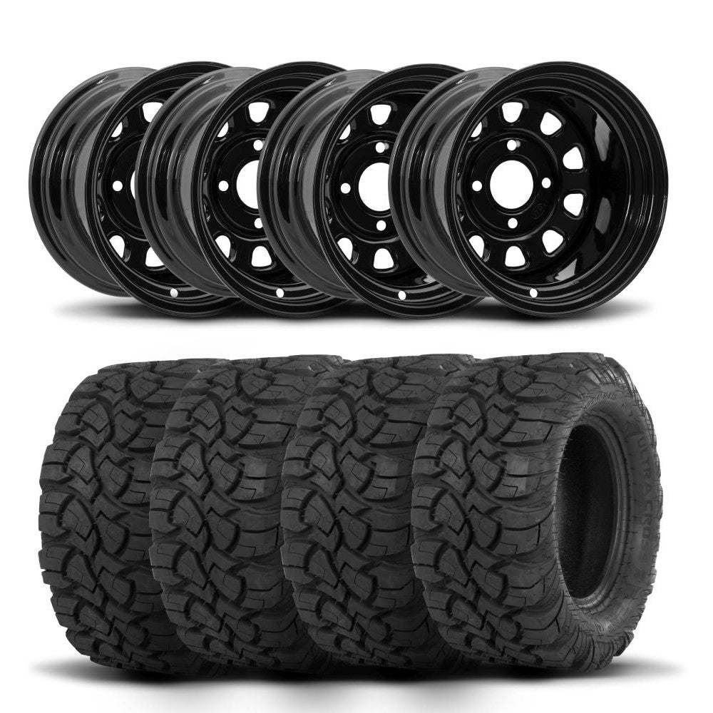 ITP Delta Steel 12" Wheels And Ultra Cross R-Spec Tires [27x10-12]